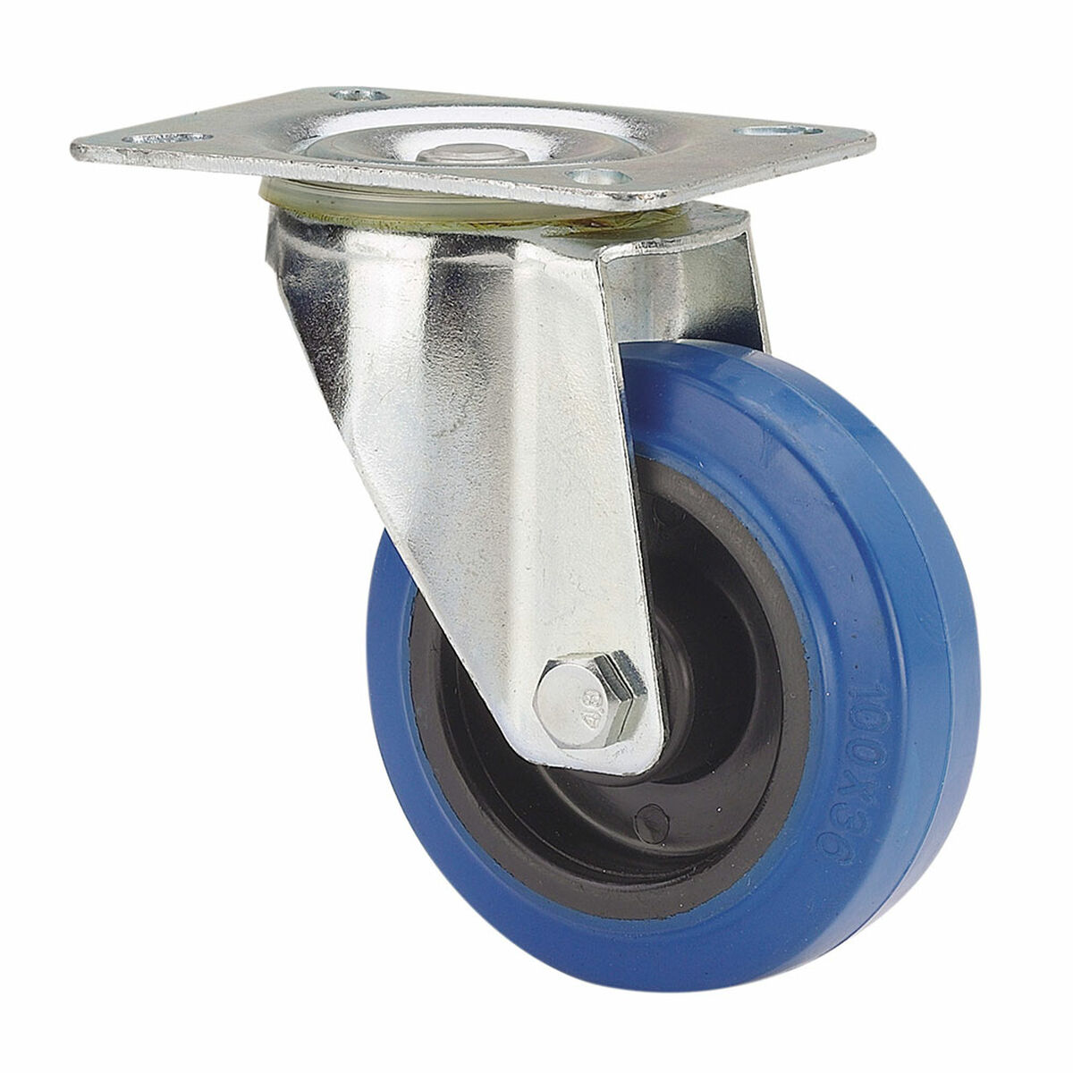 Rueda Ruedas Alex Azul Goma Poliamix Ø 8 cm 80 kg giratoria 1 S7927706_0