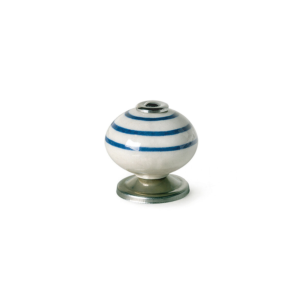 Pomo Rei e501 Azul Metal Porcelana Ø 40 x 36 mm 4 Piezas 1 S7912577_0