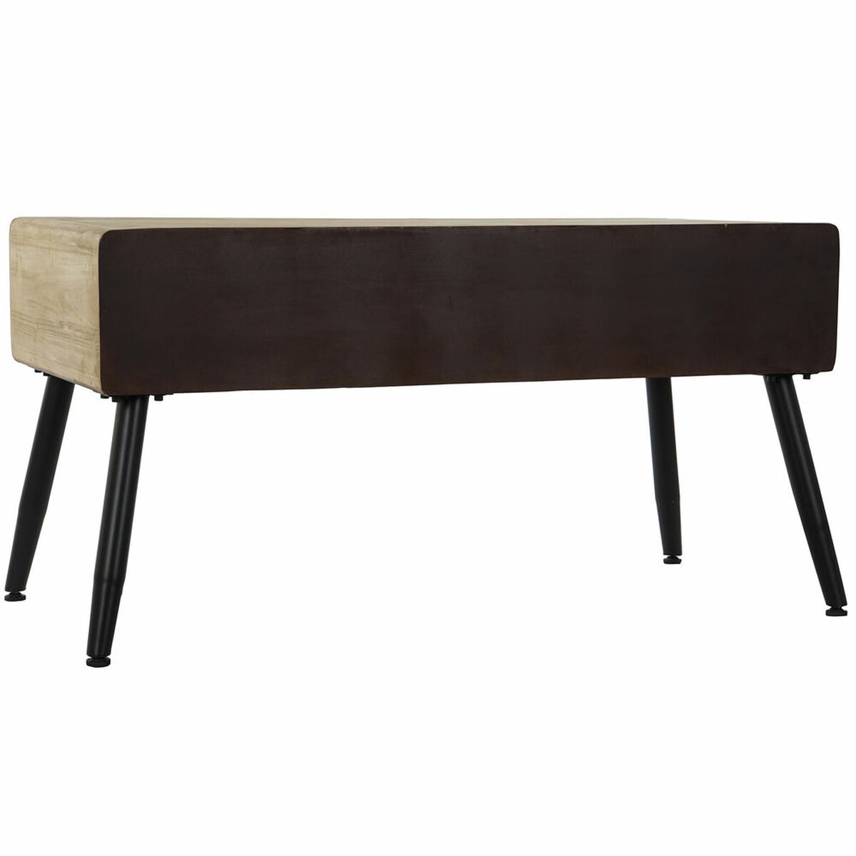 Mesa auxiliar DKD Home Decor Marrón Negro Metal Abeto 100 x 50 x 52,5 cm 4 S3022257_3