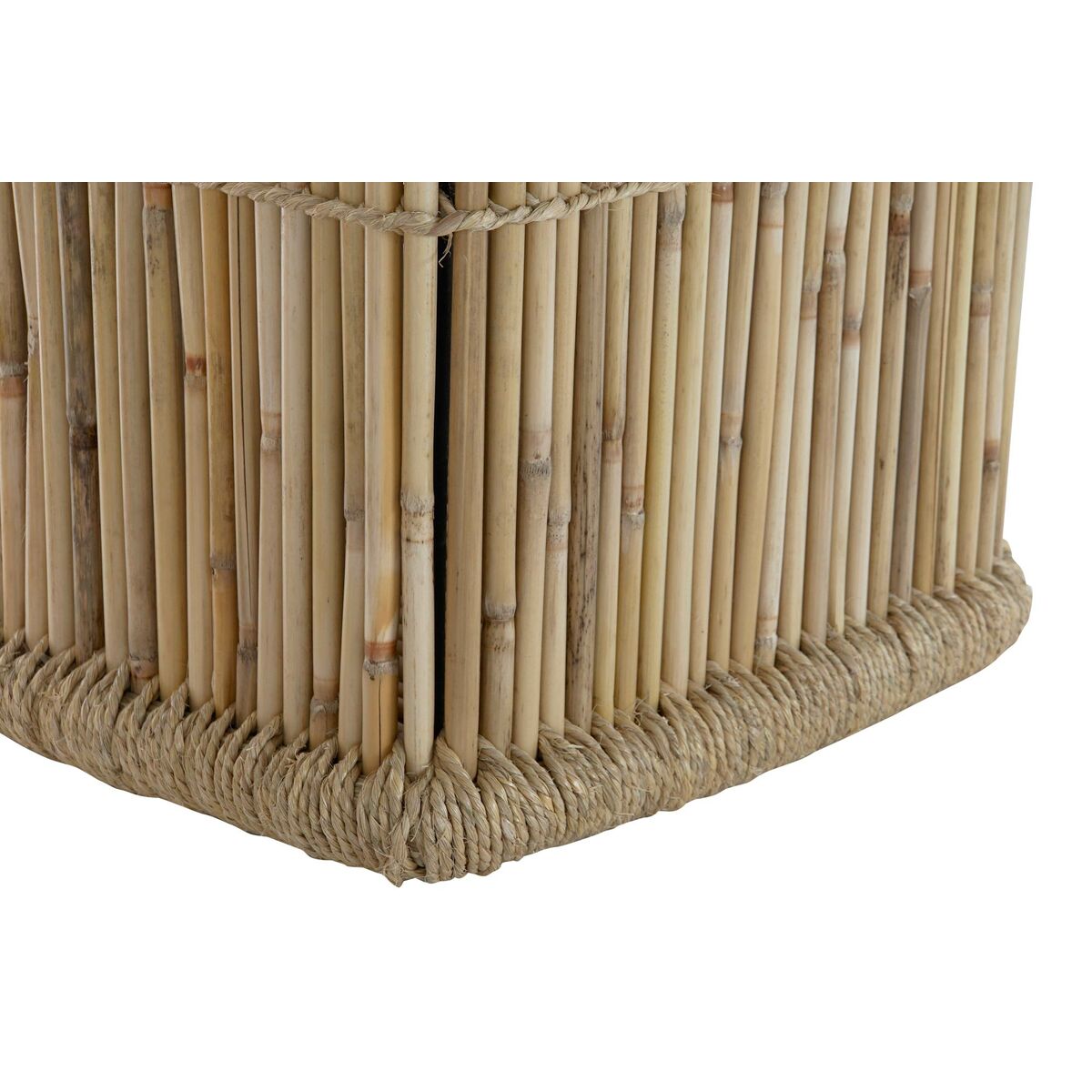 Juego de Cestos DKD Home Decor Natural Bambú Cuerda (2 Piezas) 4 S3032586_3