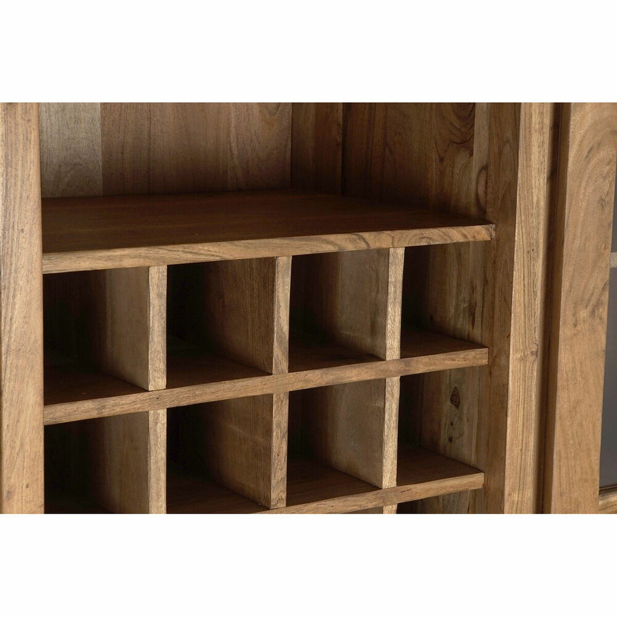 Vitrina DKD Home Decor Cristal Marrón Ratán Acacia (160 x 41 x 153 cm) 4 S3022436_3