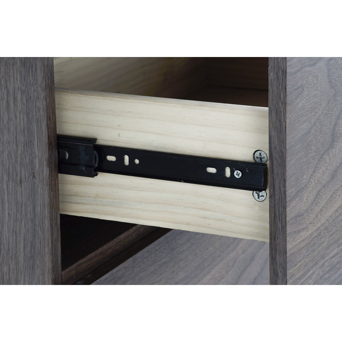 Aparador DKD Home Decor Marrón Transparente Cristal Nogal Madera MDF 160 x 45 x 80 cm 4 S3022481_3