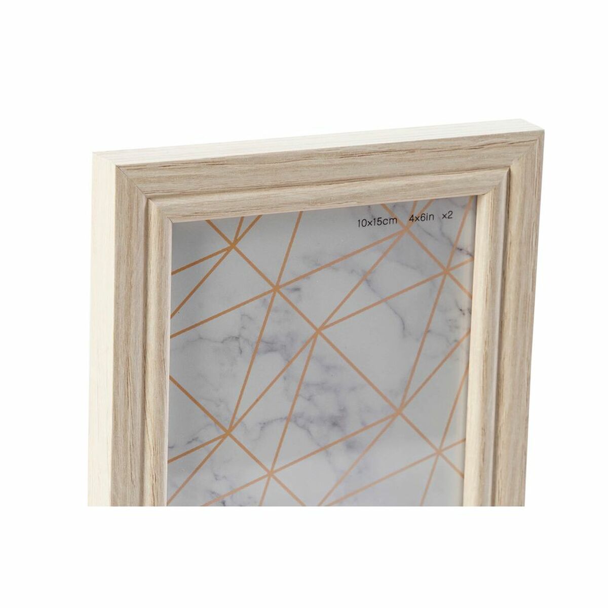 Portafotos de Pared DKD Home Decor 32,5 x 1,5 x 45 cm Cristal Natural Verde Madera MDF Escandinavo 2 S3024103_1