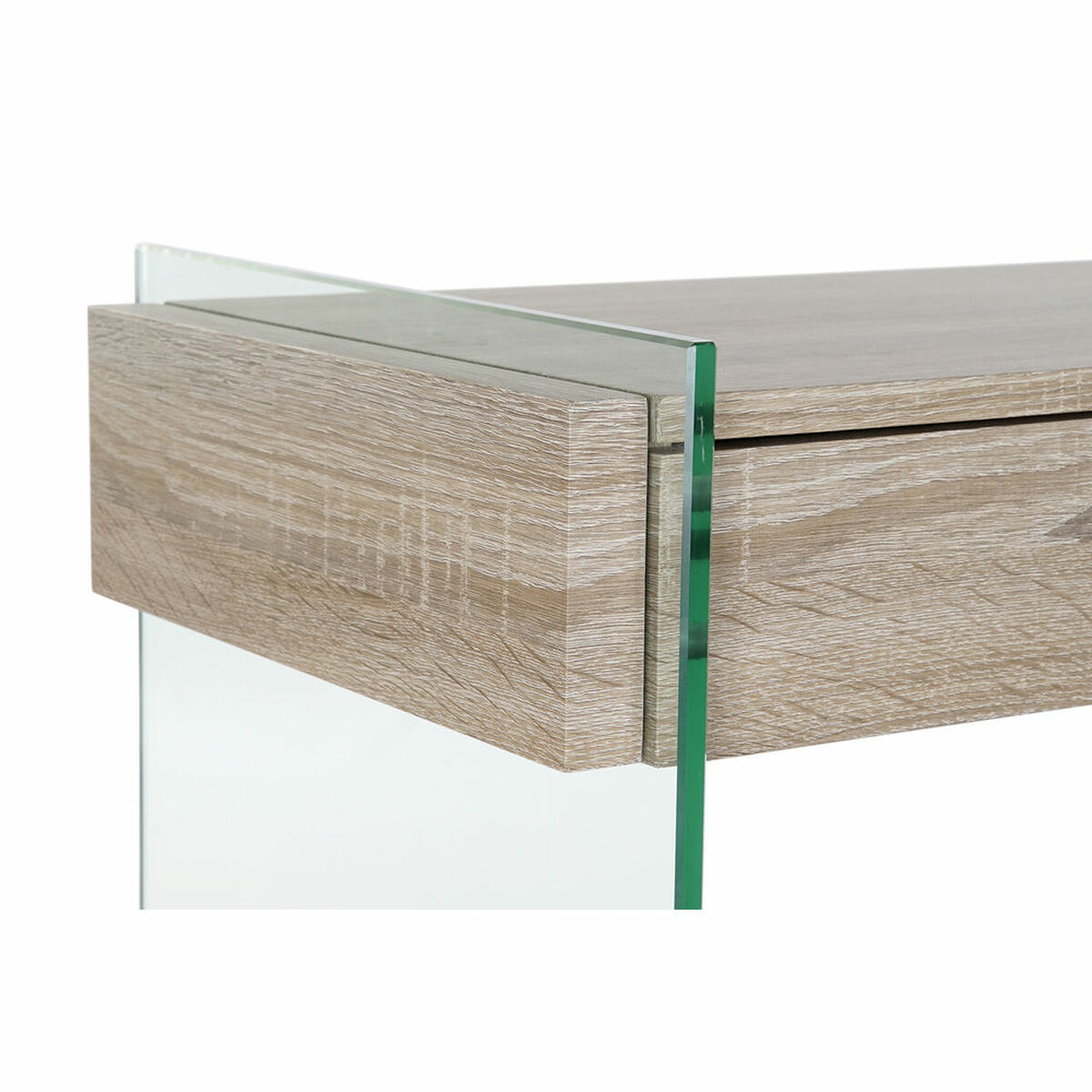 Mesa auxiliar DKD Home Decor Transparente Natural Madera Cristal Madera MDF 120 x 40 x 76 cm 4 S3022635_3