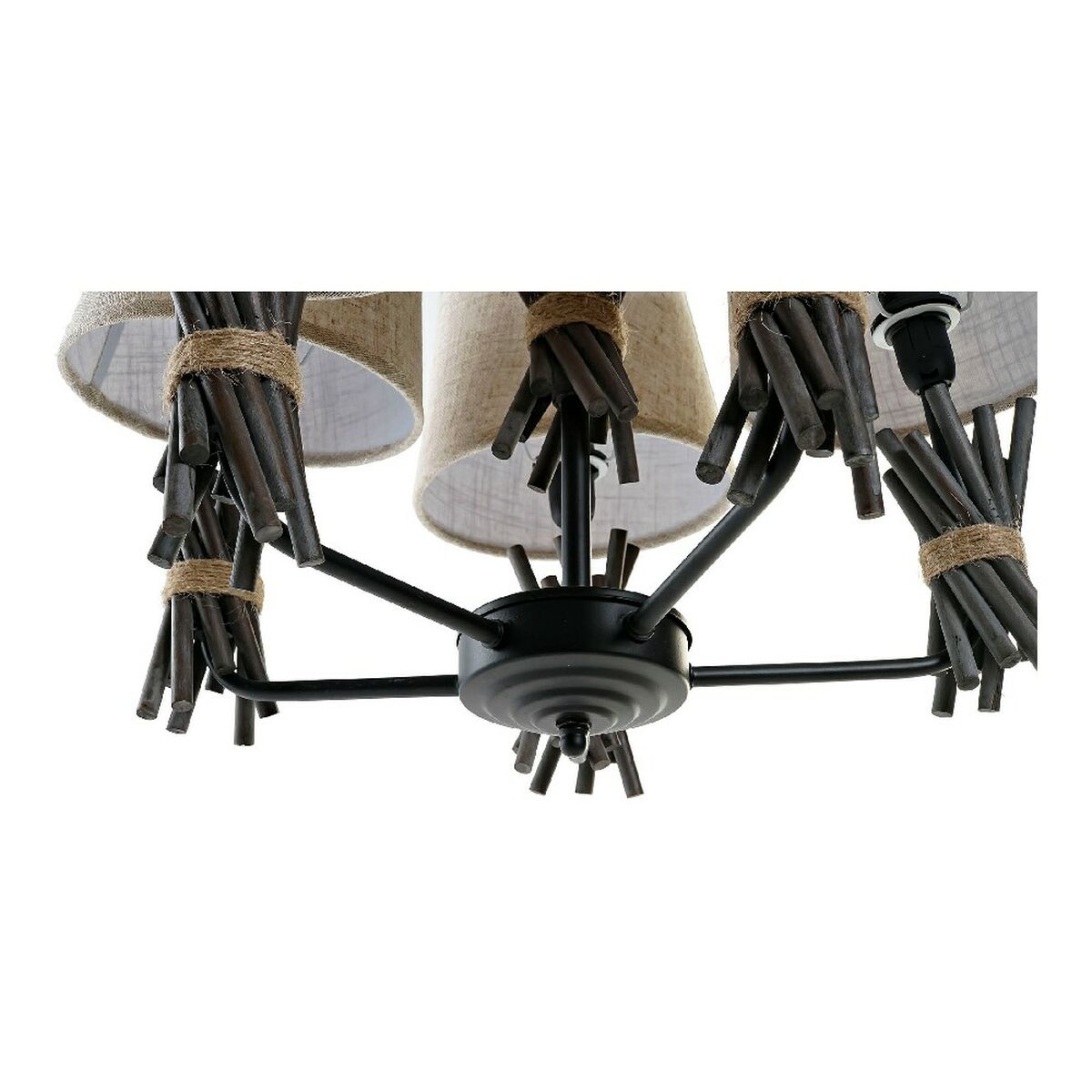 Lámpara de Techo DKD Home Decor Poliéster Metal (55 x 55 x 100 cm) 2 S3014543_1