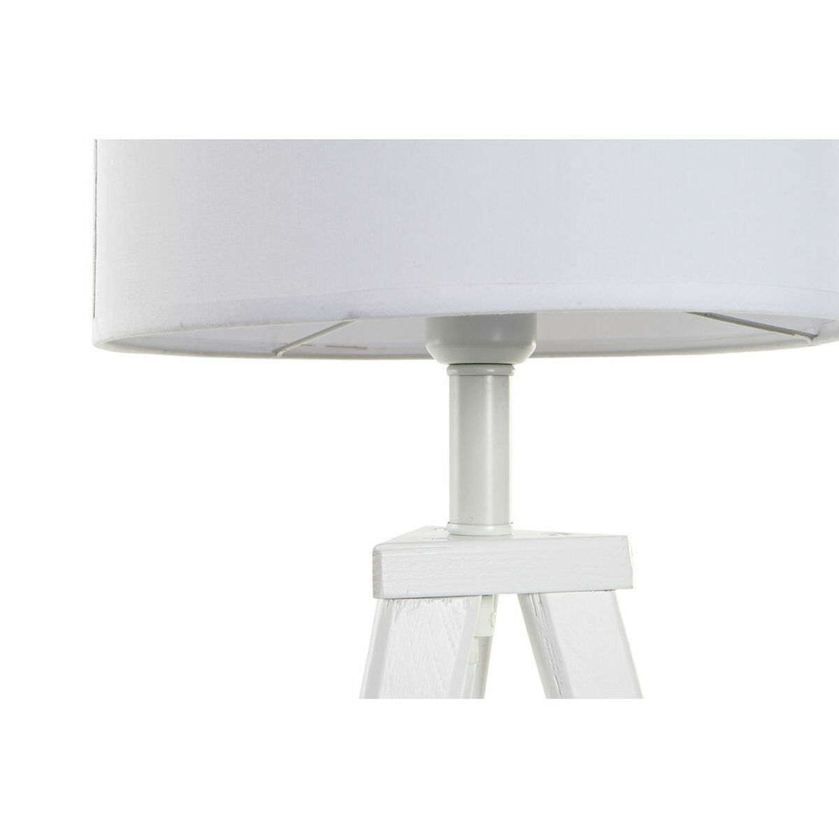 Lámpara de mesa DKD Home Decor 8424001807918 Madera Blanco 220 V 50 W 30 x 30 x 72 cm 3 S3020723_2