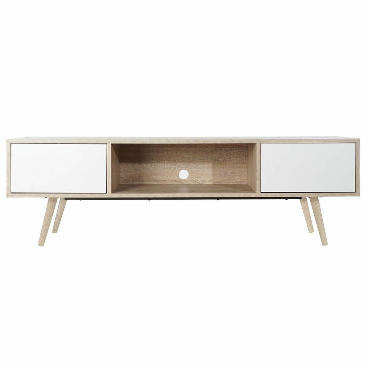 Mueble de TV DKD Home Decor Blanco Metal Madera MDF (160 x 40 x 50 cm) 1 S3022880_0