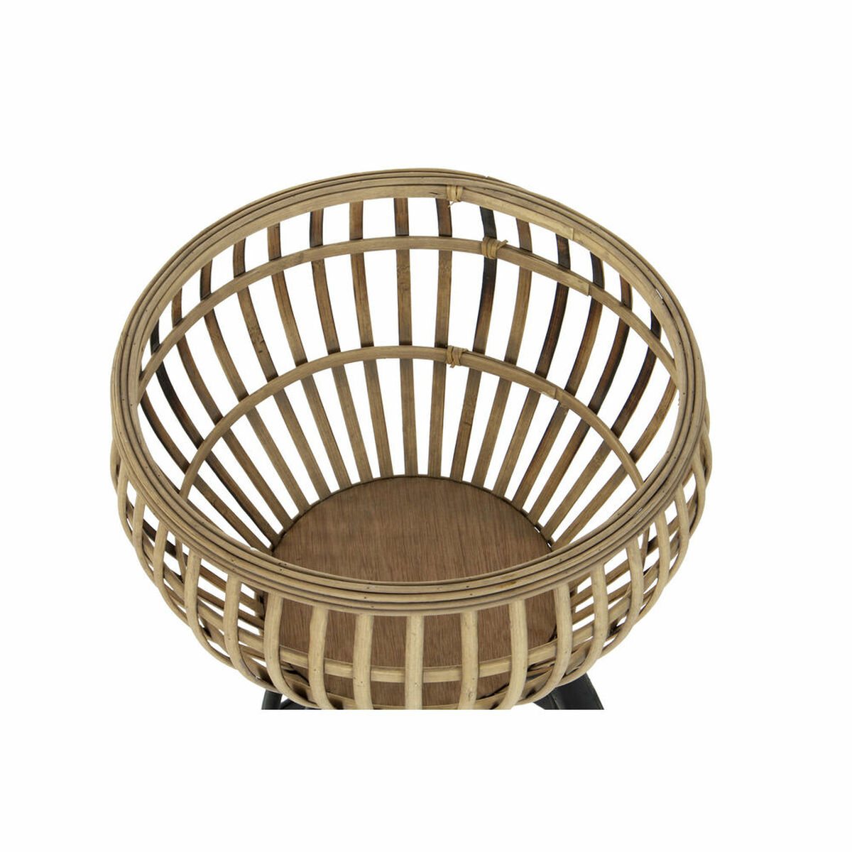 Macetero DKD Home Decor Natural Metal Bambú Bali 41 x 41 x 68 cm 1 S3023950_0