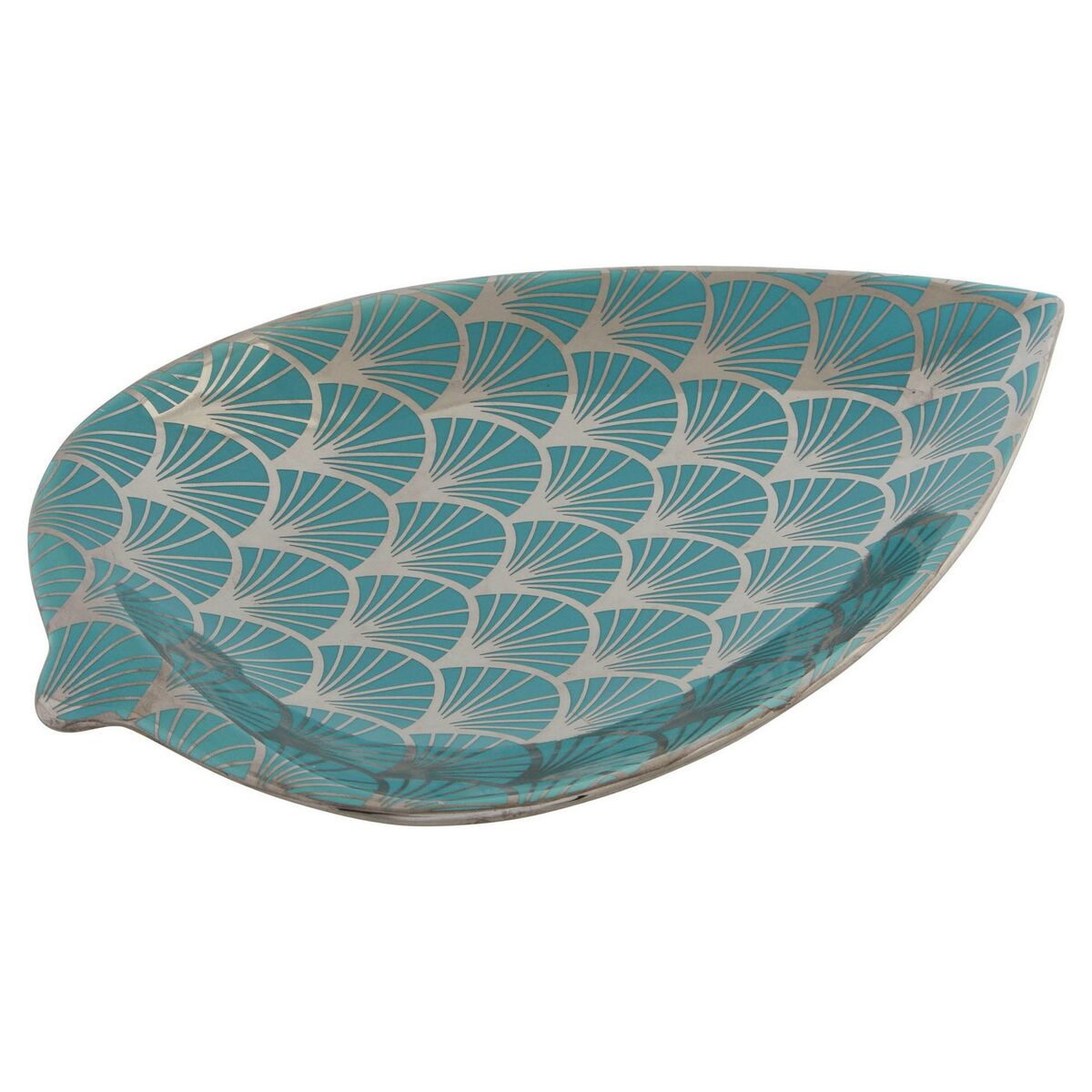 Centro de Mesa DKD Home Decor Turquesa Porcelana 27,5 x 16 x 3 cm 1 S3015276_0