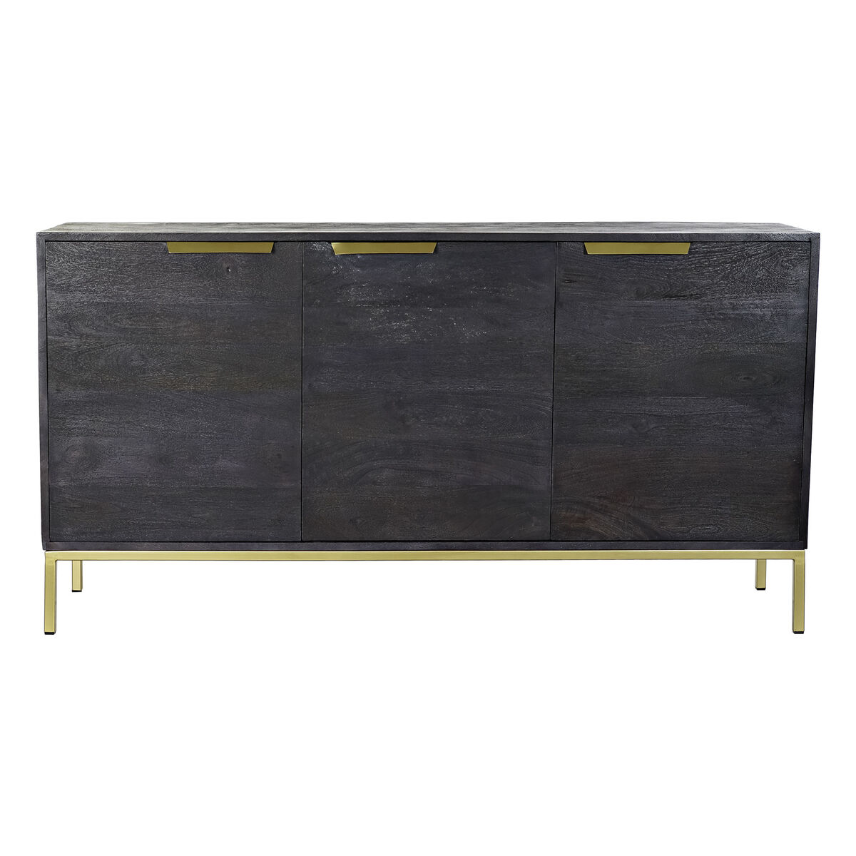 Aparador DKD Home Decor Negro Dorado Madera de mango 145 x 41 x 77 cm 5 S3023119_4