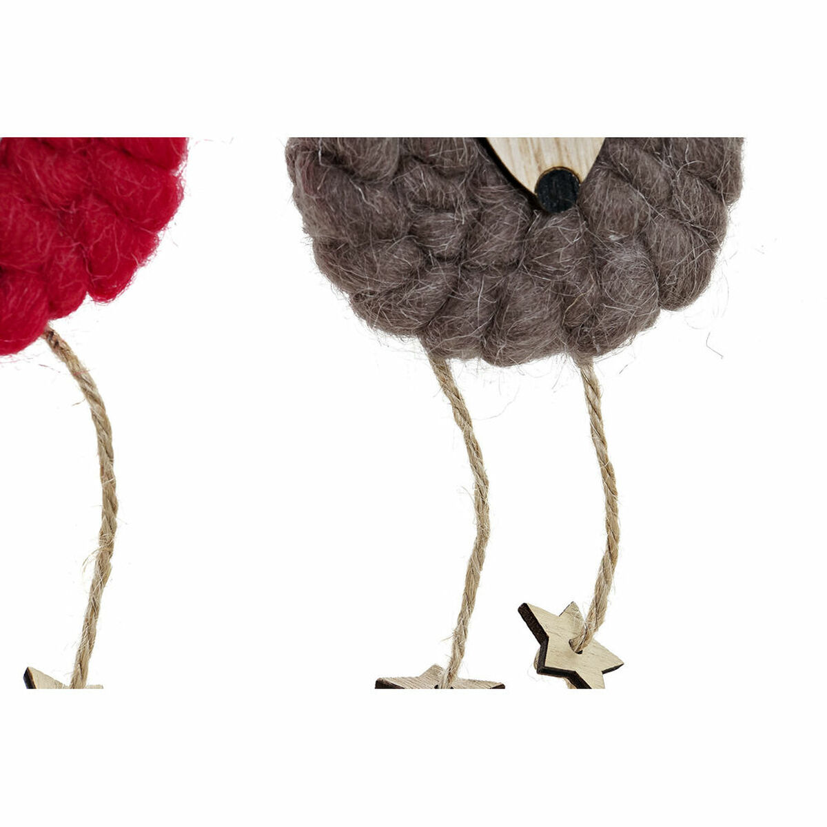 Adorno Navideño DKD Home Decor Poliéster Madera Reno (3 pcs) (8 x 3 x 26 cm) 2 S3025174_1