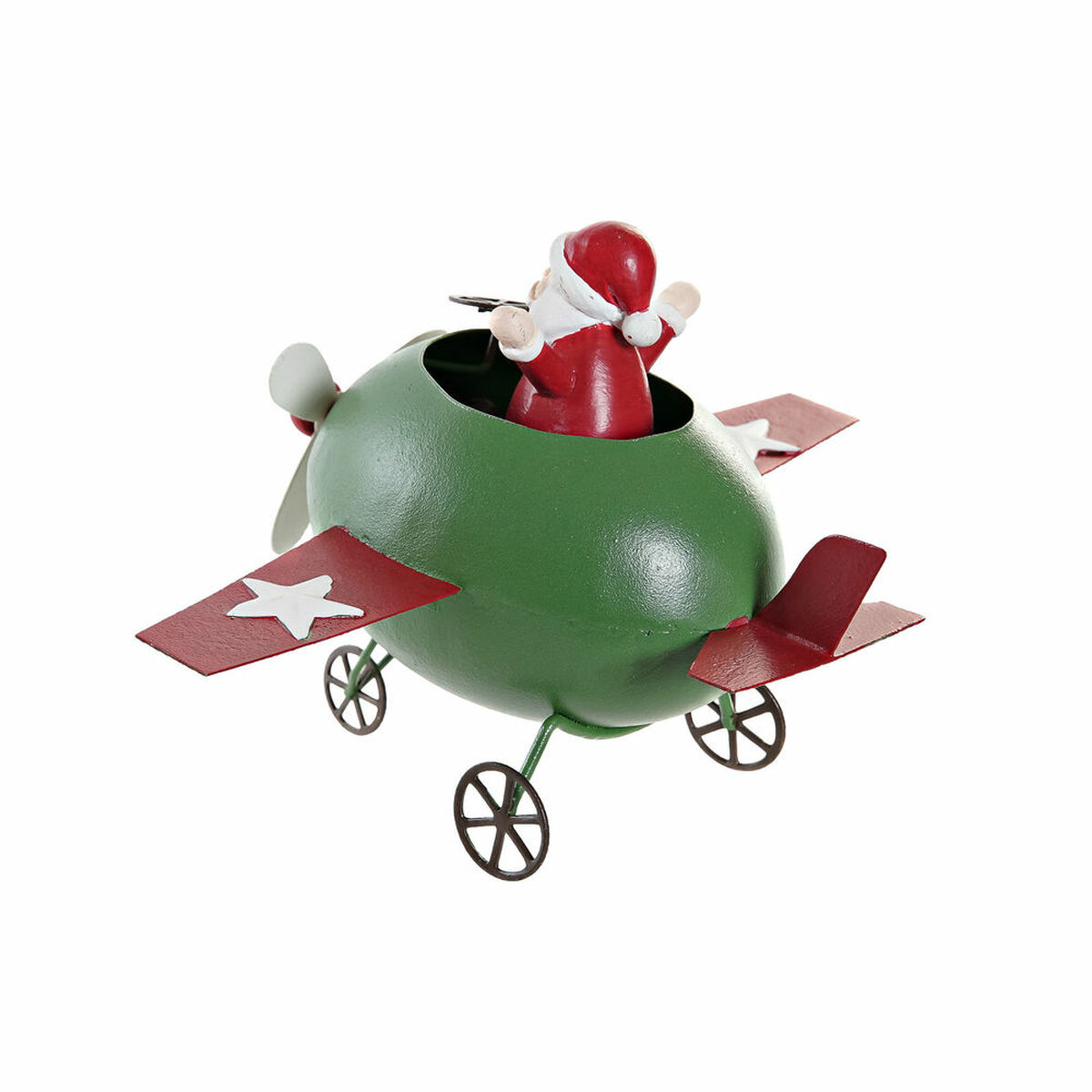 Adorno Navideño DKD Home Decor Metal Reno (19 x 14 x 13 cm) (3 pcs) 3 S3025228_2