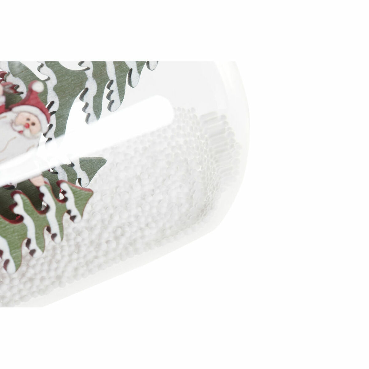 Adorno Navideño DKD Home Decor Resina Cristal Papá Noel (2 pcs) (9 x 9 x 11 cm) 3 S3025265_2