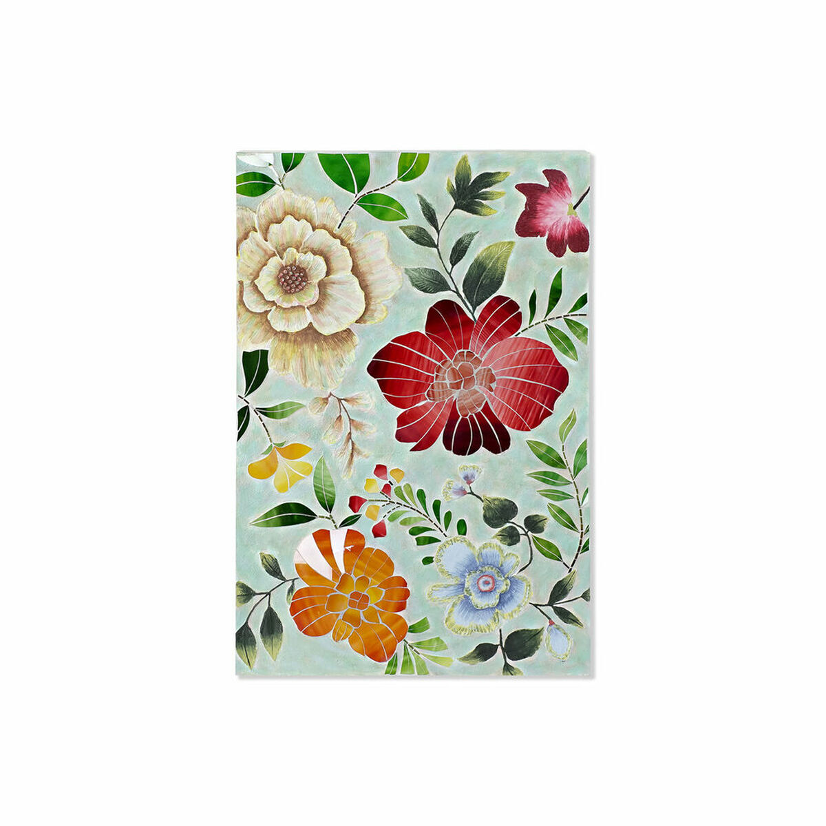 Lienzo DKD Home Decor Multicolor Flores 80 x 4 x 120 cm (1 unidad) 1 S3018993_0