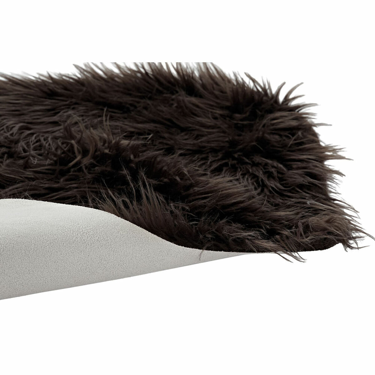 Alfombra DKD Home Decor Marrón Con pelo 60 x 90 x 2 cm 2 S3037967_1