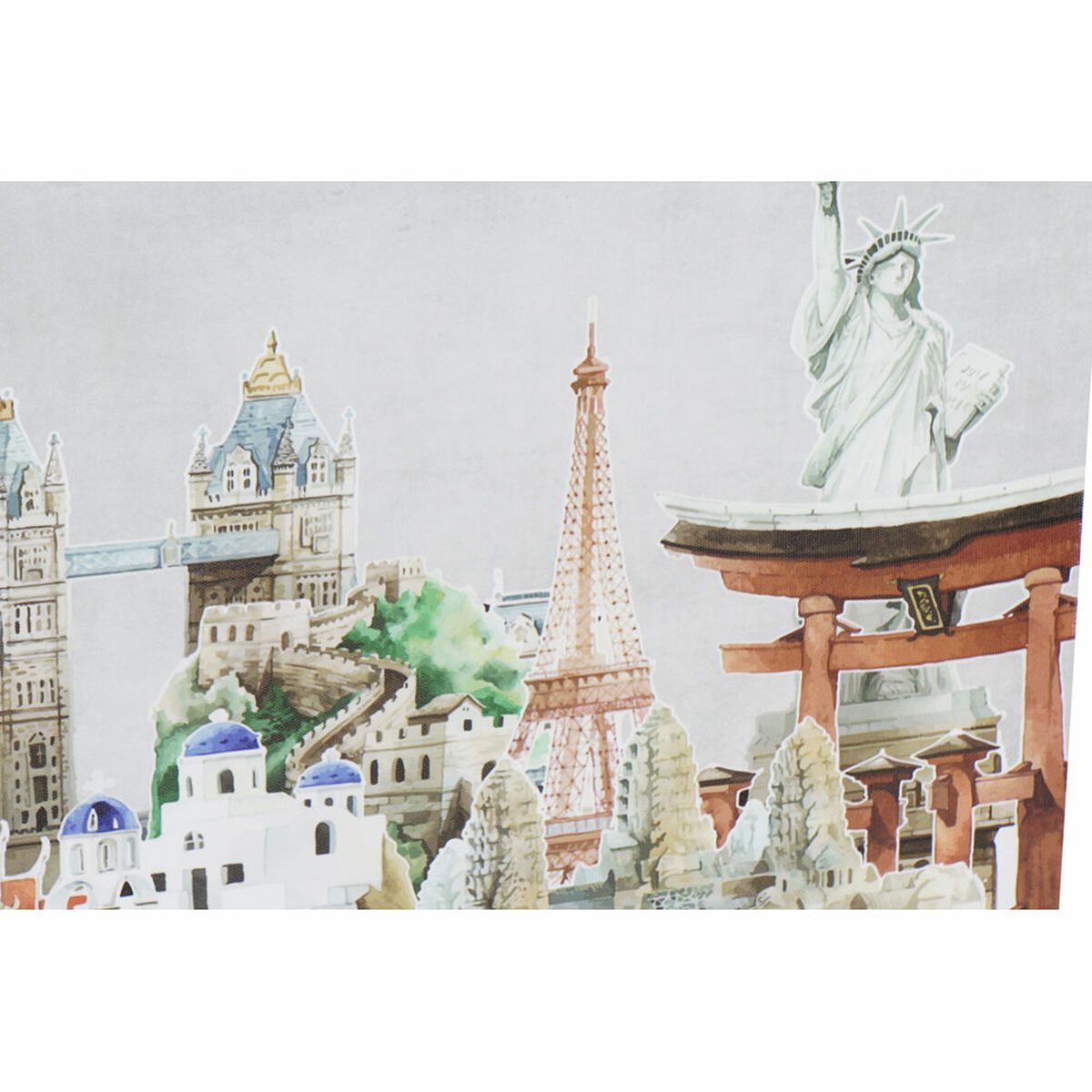 Lienzo DKD Home Decor Lienzo Madera MDF 90 x 2 x 30 cm 2 S3018144_1