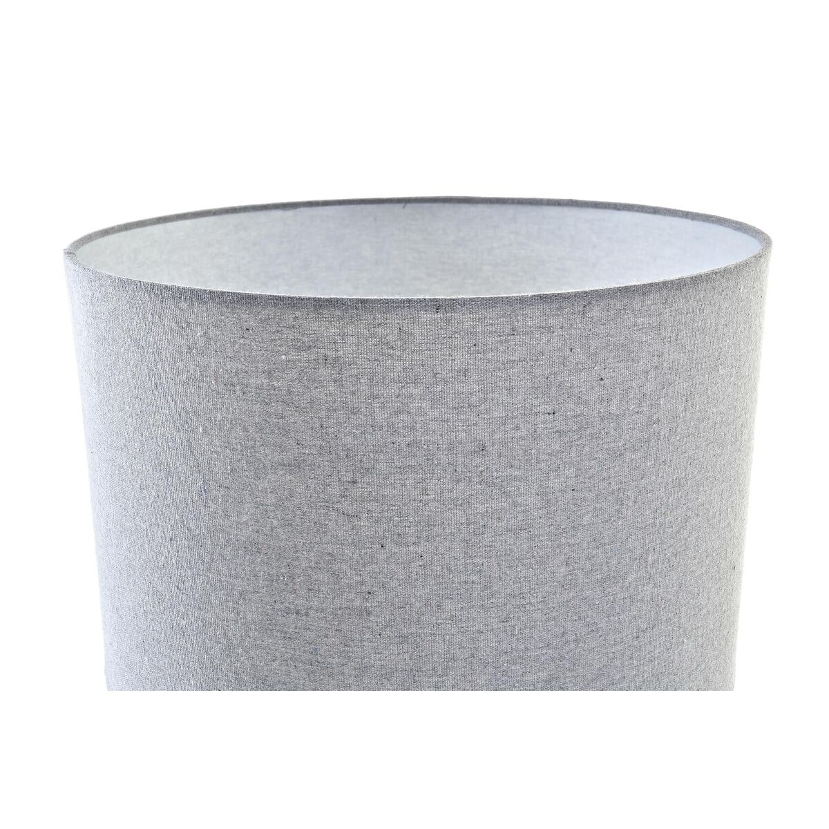 Lámpara de mesa DKD Home Decor Lienzo Cerámica Gris Blanco (38 x 38 x 58 cm) 2 S3020922_1