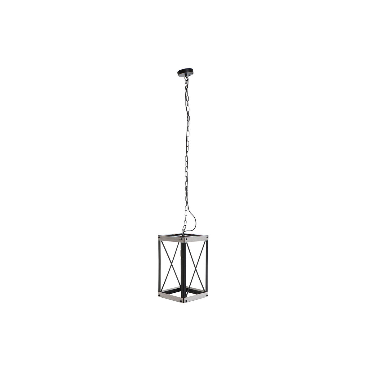 Lámpara de Techo DKD Home Decor Negro Metal Marrón 220 V 50 W (25 x 25 x 43 cm) 3 S3020970_2