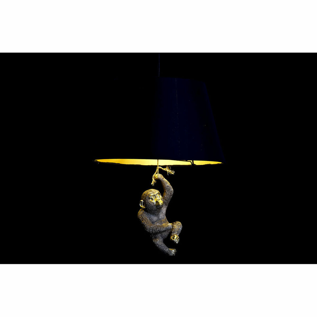 Lámpara de Techo DKD Home Decor 35,5 x 35,5 x 51 cm Dorado Resina Colonial 220 V 50 W Mono (2 Unidades) 2 S3020996_1