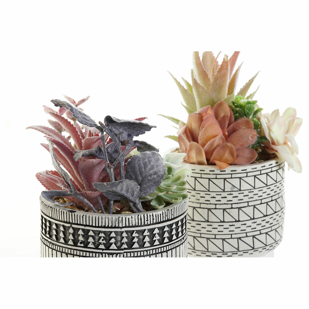 Planta Decorativa DKD Home Decor Cactus Resina Polietileno 11 x 11 x 21 cm (2 Unidades) 2 S3020236_1
