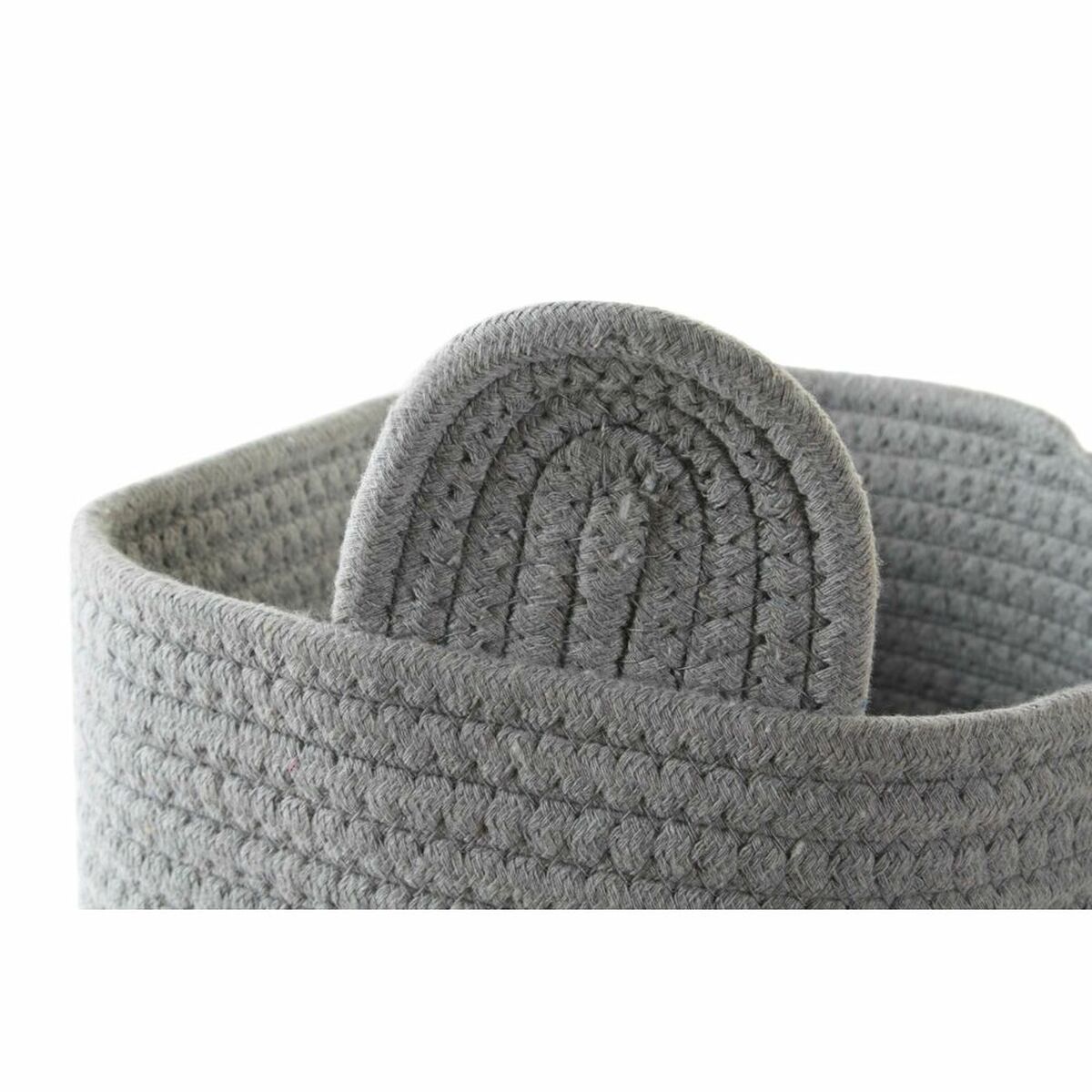 Cesta Decorativa DKD Home Decor Blanco Gris Infantil Oso 25 x 25 x 37 cm (2 Unidades) 2 S3028763_1