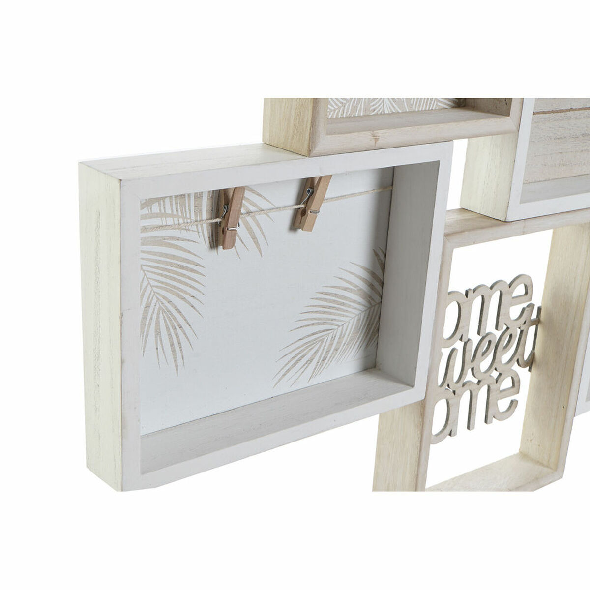 Cuadro Portafotos con Pinzas DKD Home Decor Madera MDF Mediterráneo 59 x 4 x 48 cm 3 S3031948_2