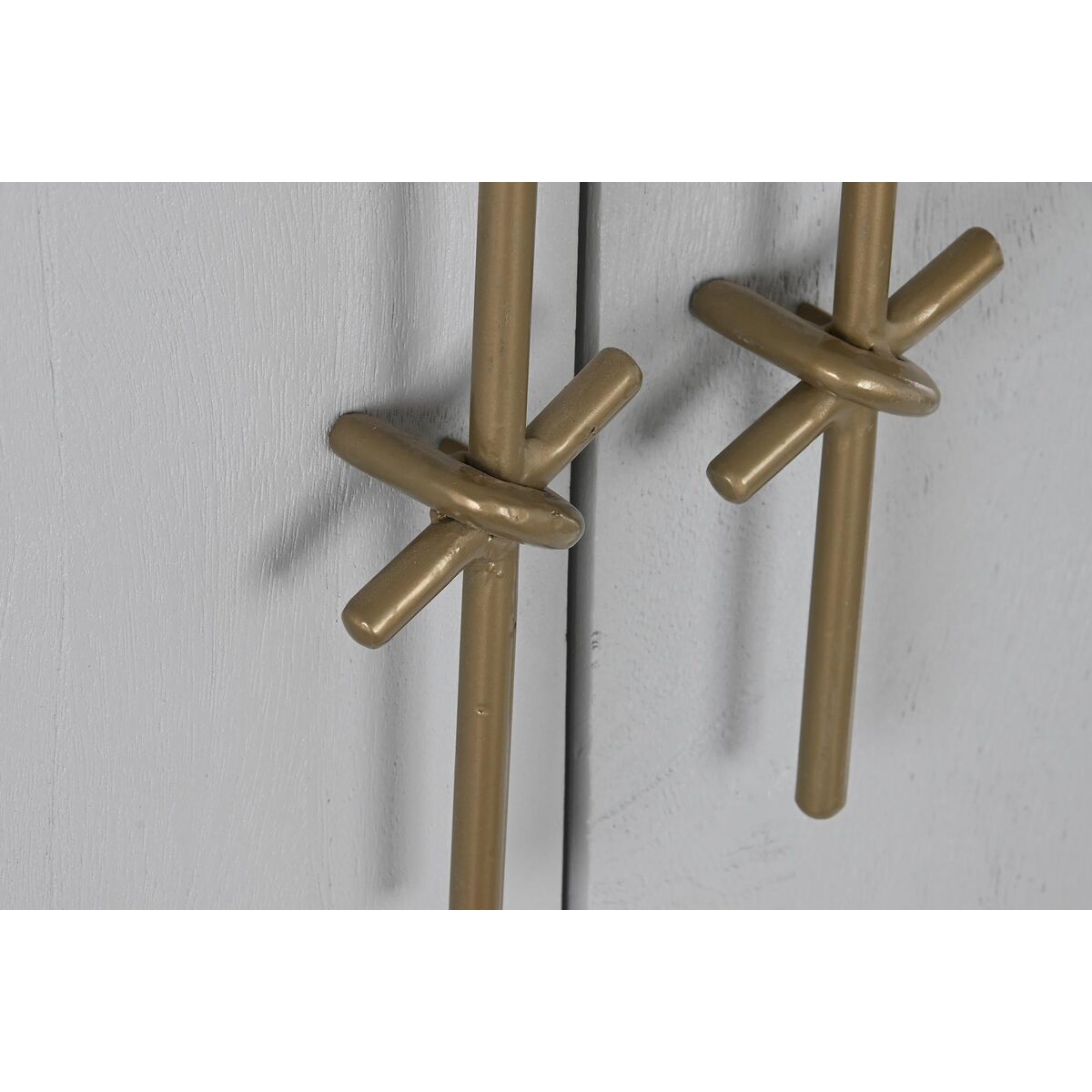 Armario DKD Home Decor Blanco Dorado Hierro Madera de mango 85 x 45 x 110 cm BAR 3 S3033395_2