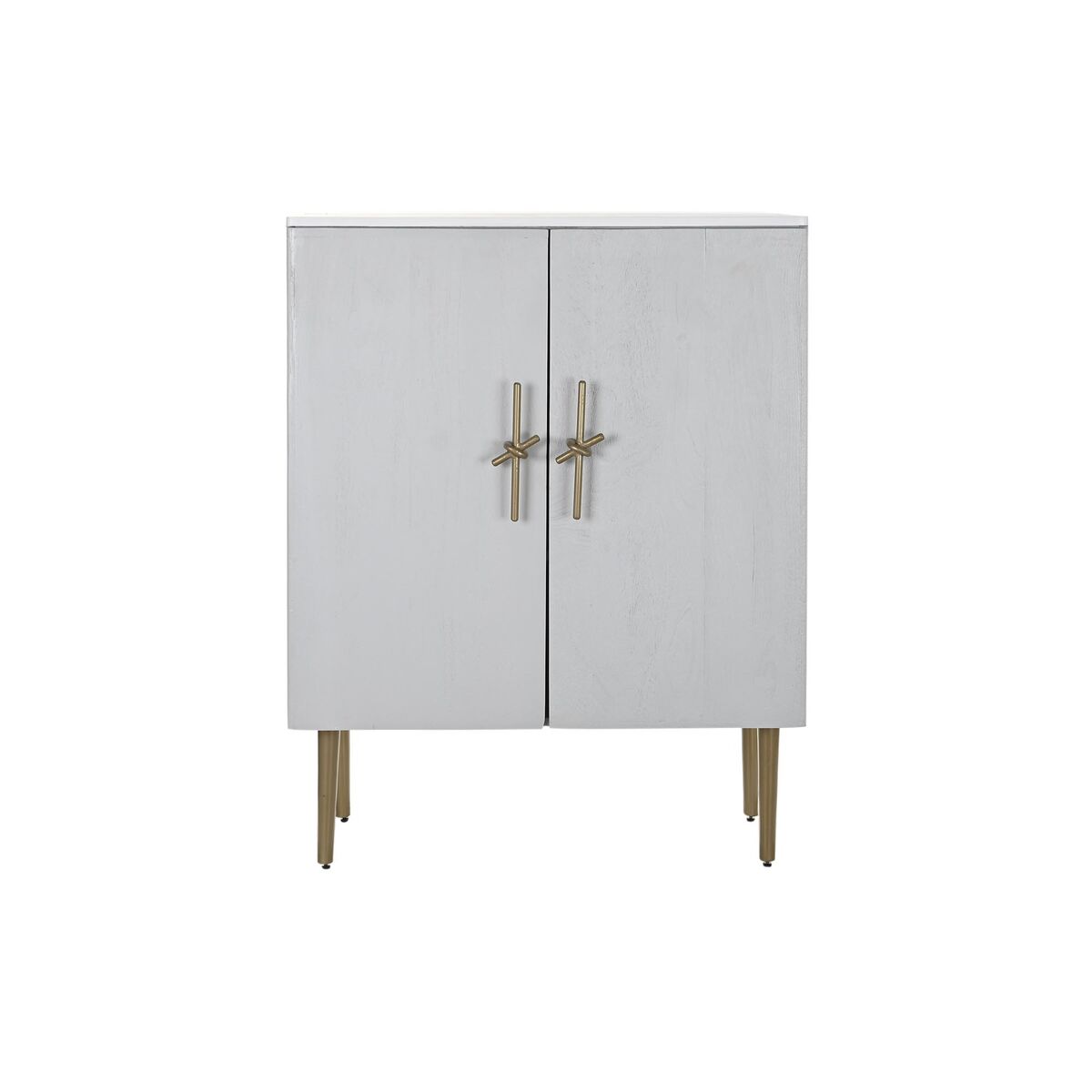 Armario DKD Home Decor Blanco Dorado Hierro Madera de mango 85 x 45 x 110 cm BAR 7 S3033395_6