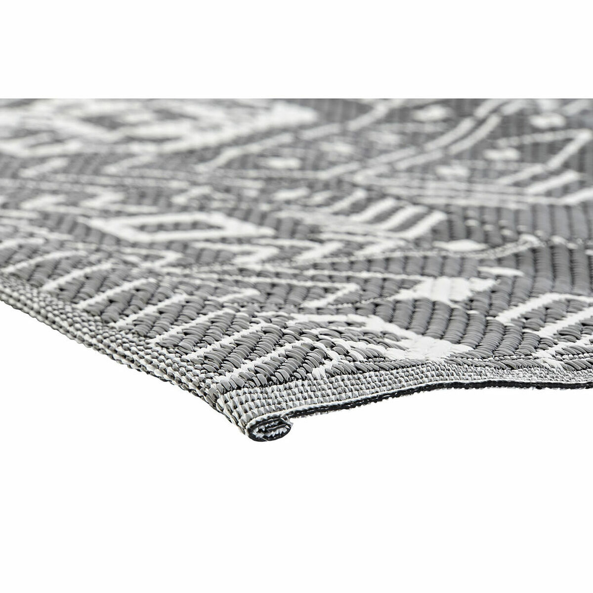 Alfombra DKD Home Decor Blanco Negro Étnico (2 Unidades) (120 x 180 cm) 3 S3038093_2