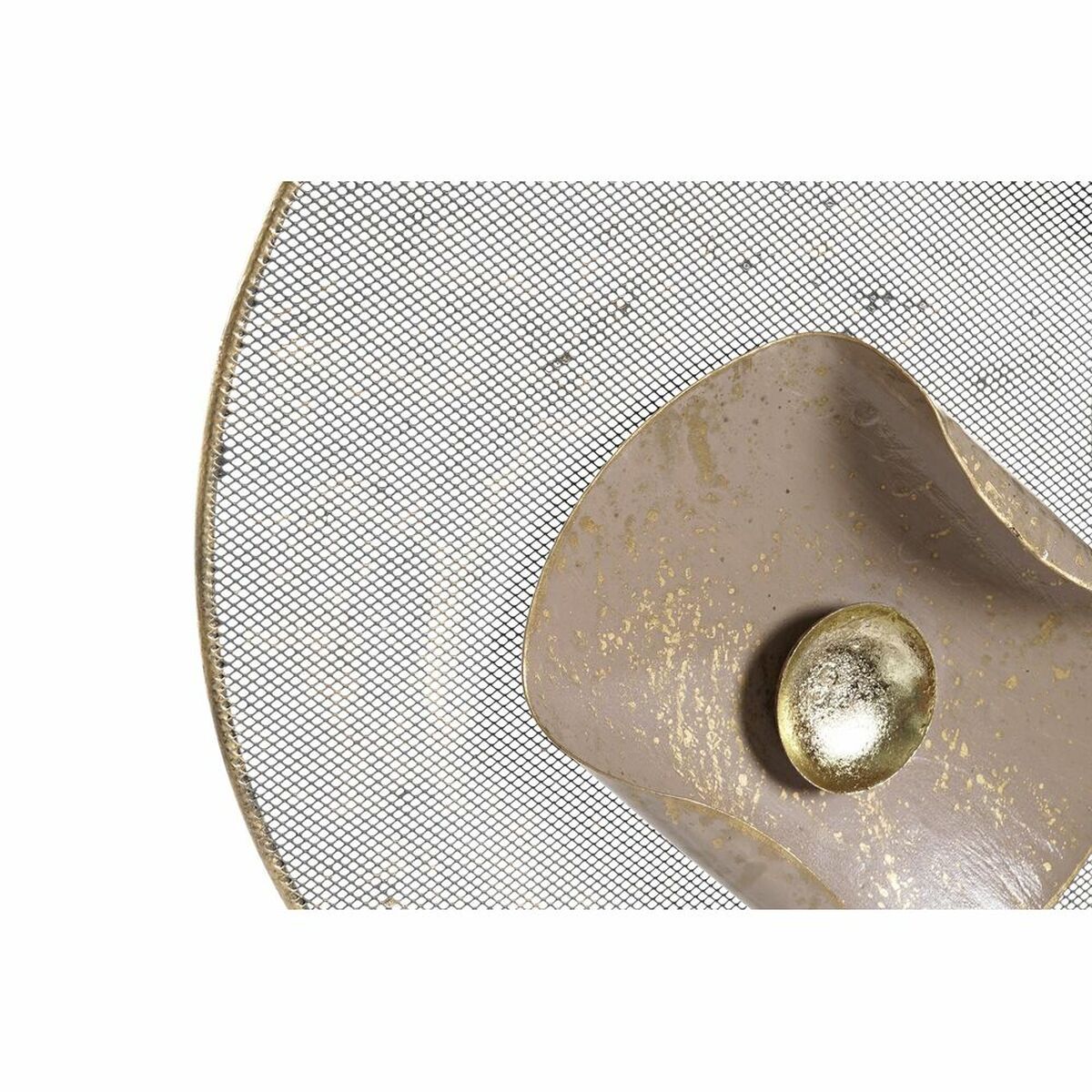 Decoración de Pared DKD Home Decor Espejo Gris Dorado Metal Terracota Moderno Círculos (96,5 x 7 x 59 cm) 2 S3029625_1