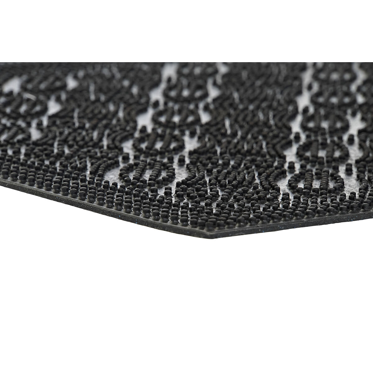 Felpudo DKD Home Decor Negro Goma 2 Unidades (60 x 40 x 0,3 cm) 3 S3030308_2