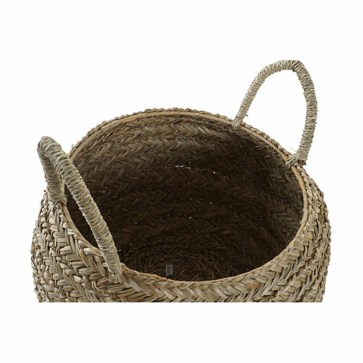 Cesta Decorativa DKD Home Decor Natural Hierba marina 3 S3028944_2
