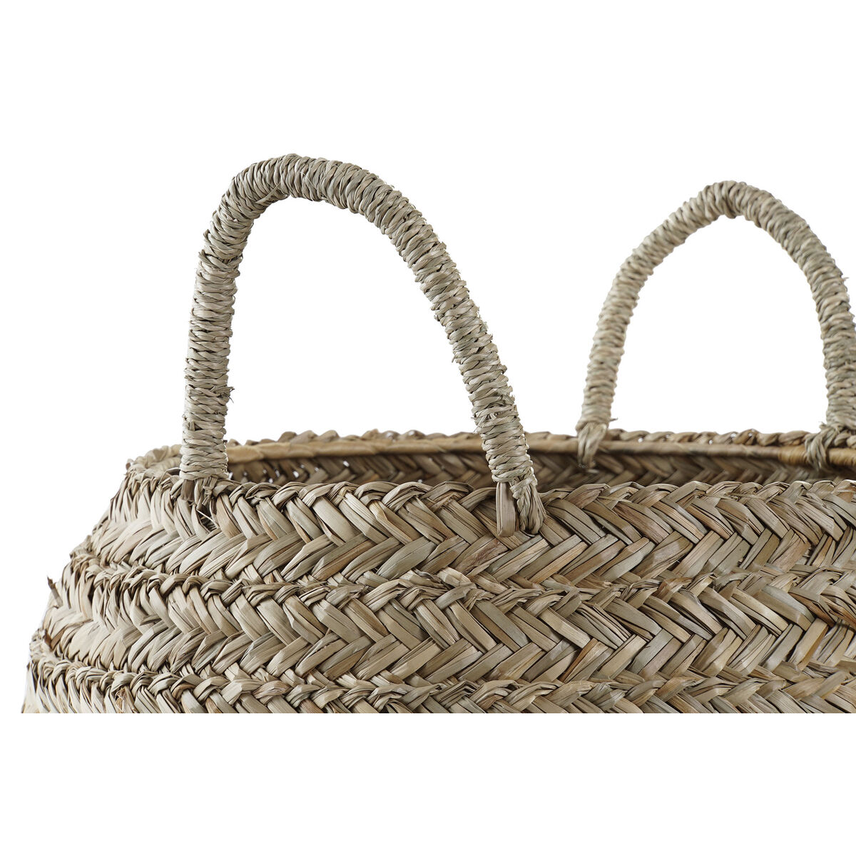 Cesta Decorativa DKD Home Decor Natural Hierba marina 2 S3028944_1