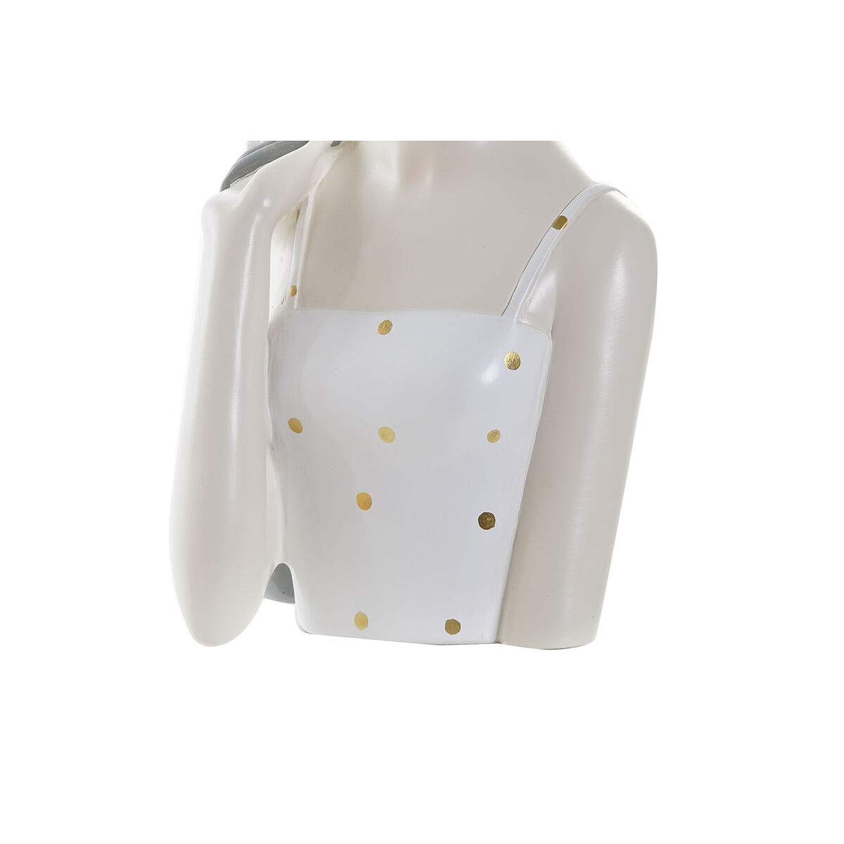 Figura Decorativa DKD Home Decor Mujer Rosa Blanco 15 x 15 x 27,5 cm (2 Unidades) 3 S3029972_2