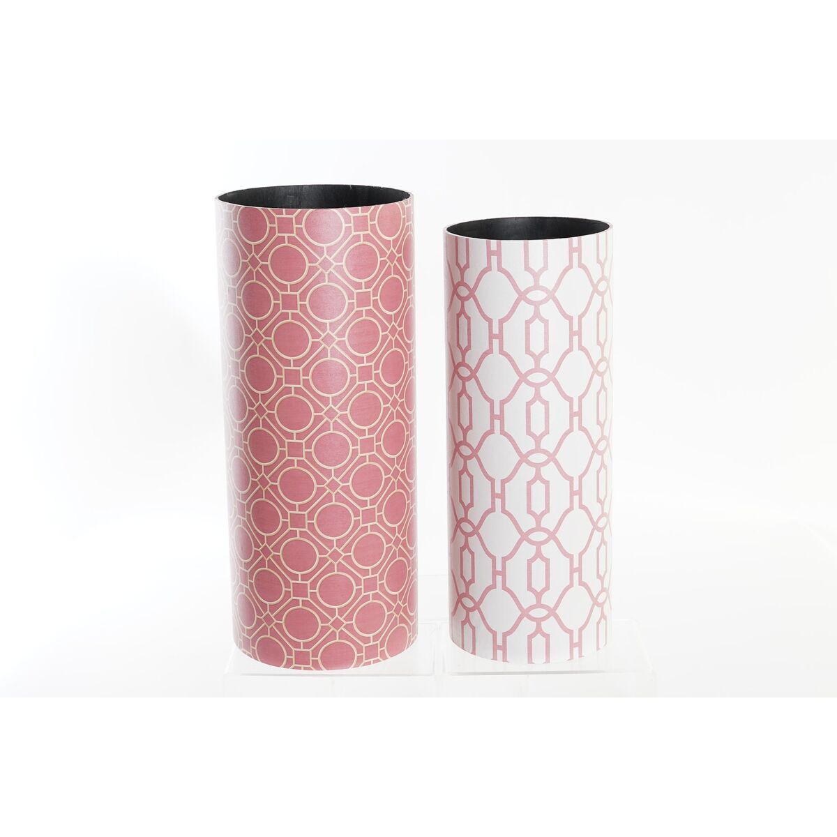 Paragüero DKD Home Decor Lienzo Madera Naranja Blanco (23 x 23 x 54,5 cm) 2 S3032125_1