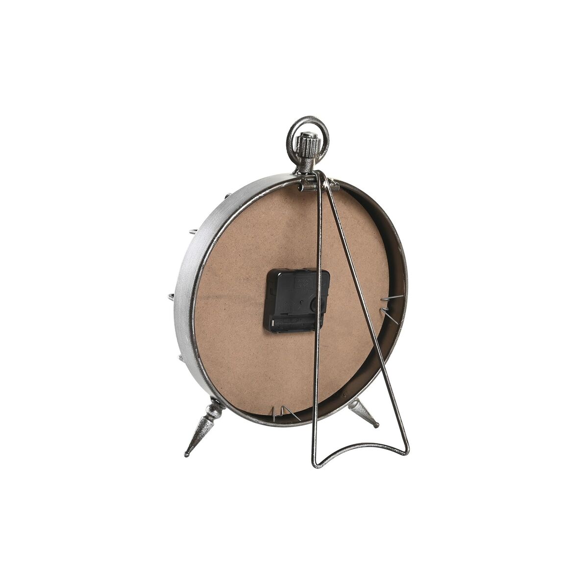 Reloj de Mesa DKD Home Decor Blanco Negro Dorado Plateado Mapamundi (2 Unidades) 3 S3037691_2