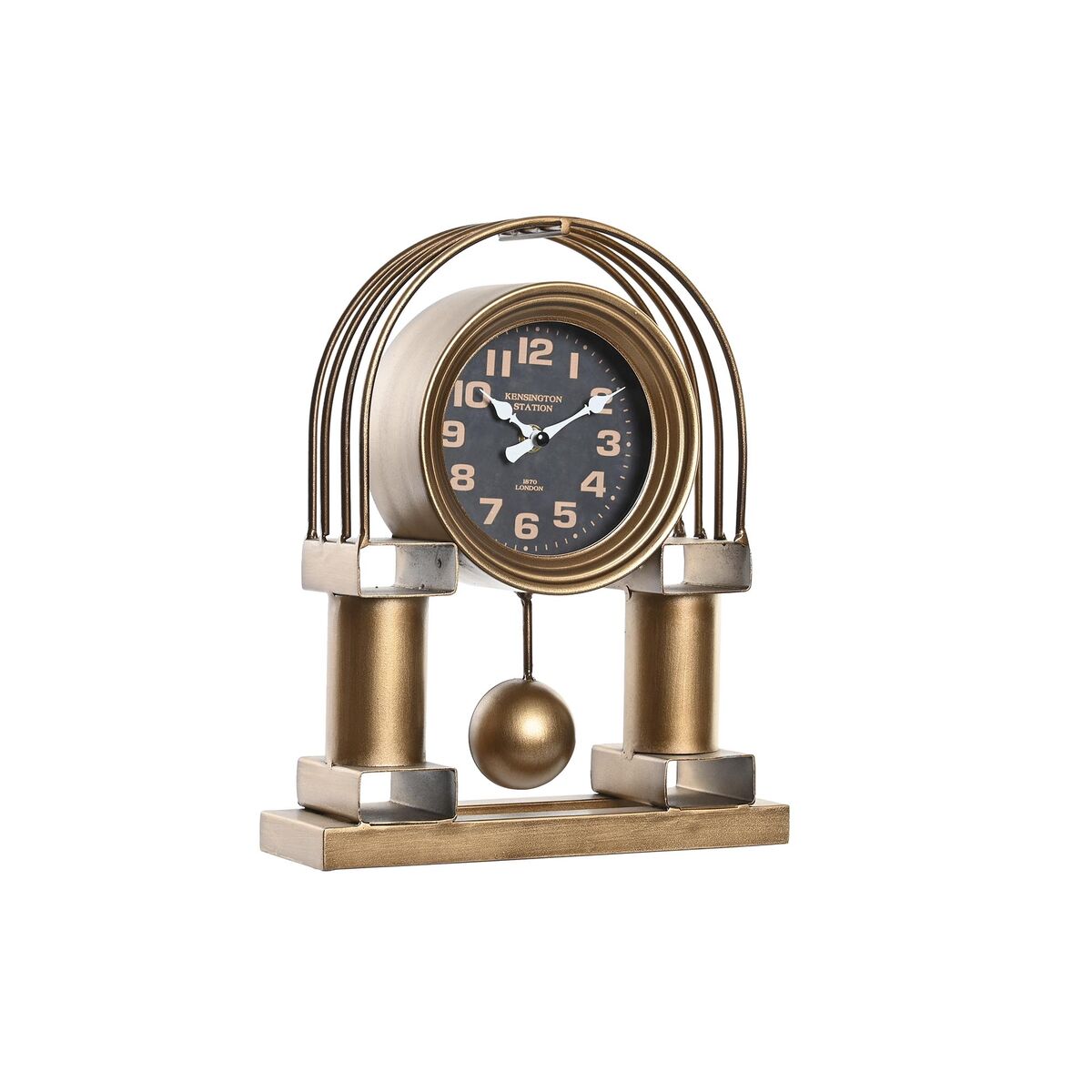 Reloj de Mesa DKD Home Decor Negro Dorado Tradicional 1 S3037693_0