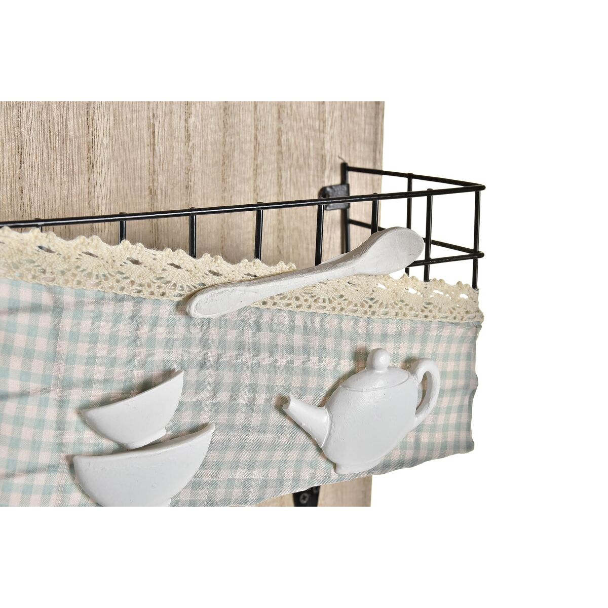 Perchero de Pared DKD Home Decor Madera Metal 23 x 9 x 36 cm 2 S3037366_1