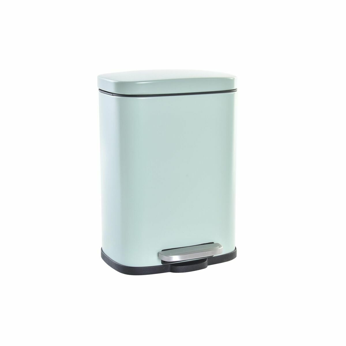 Cubo para la Basura DKD Home Decor Menta Mate 21 x 15 x 29,5 cm Metal 5 L Básico 1 S3036635_0