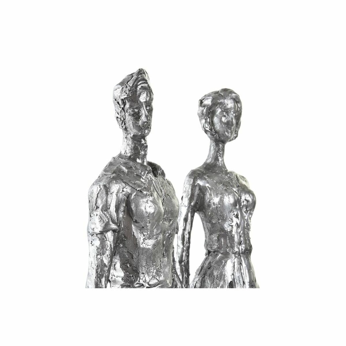Figura Decorativa DKD Home Decor Plateado Negro Resina Moderno Familia (26 x 11,5 x 41,5 cm) 2 S3030154_1