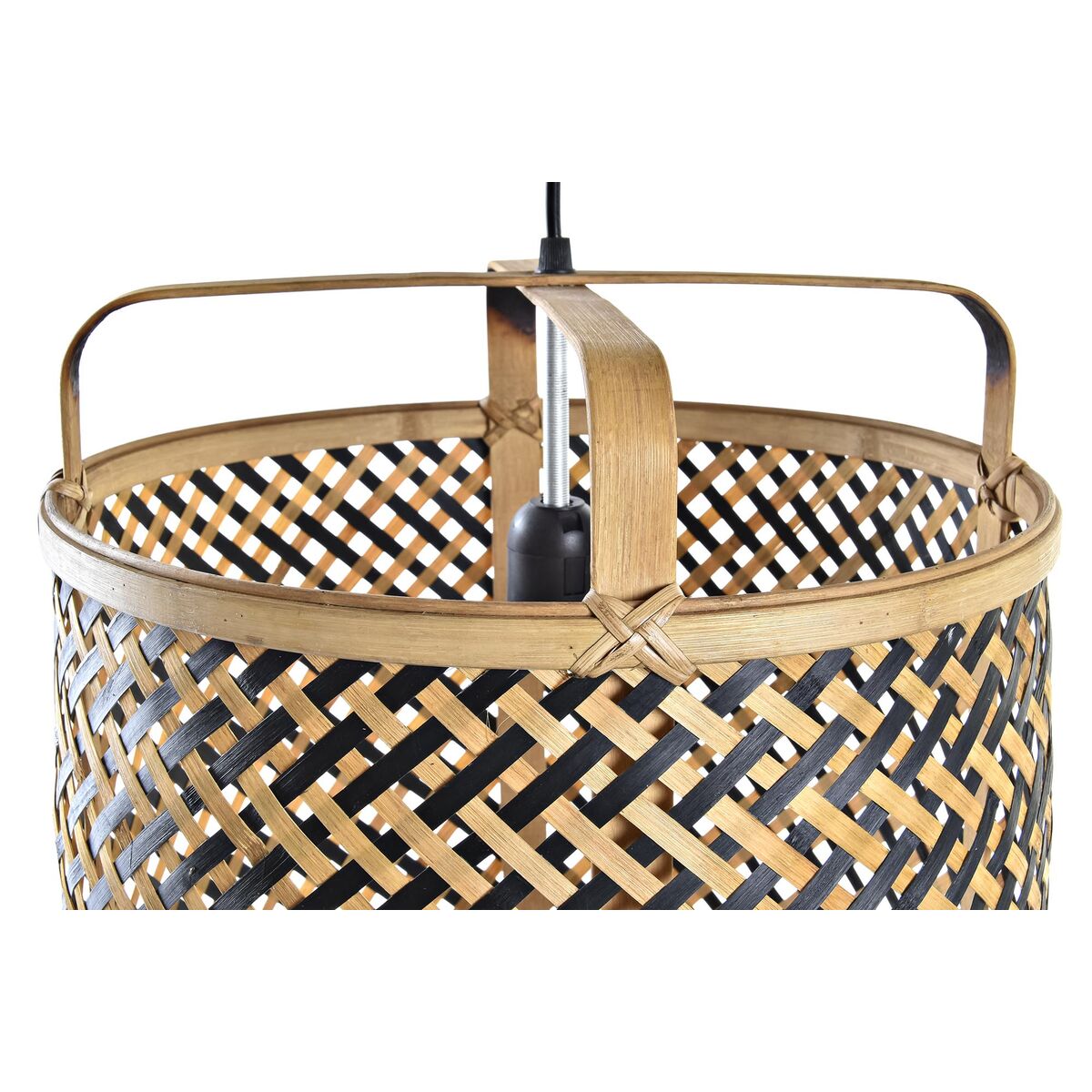 Lámpara de Techo DKD Home Decor Negro Marrón 220 V 50 W (36 x 36 x 48 cm) 3 S3031563_2