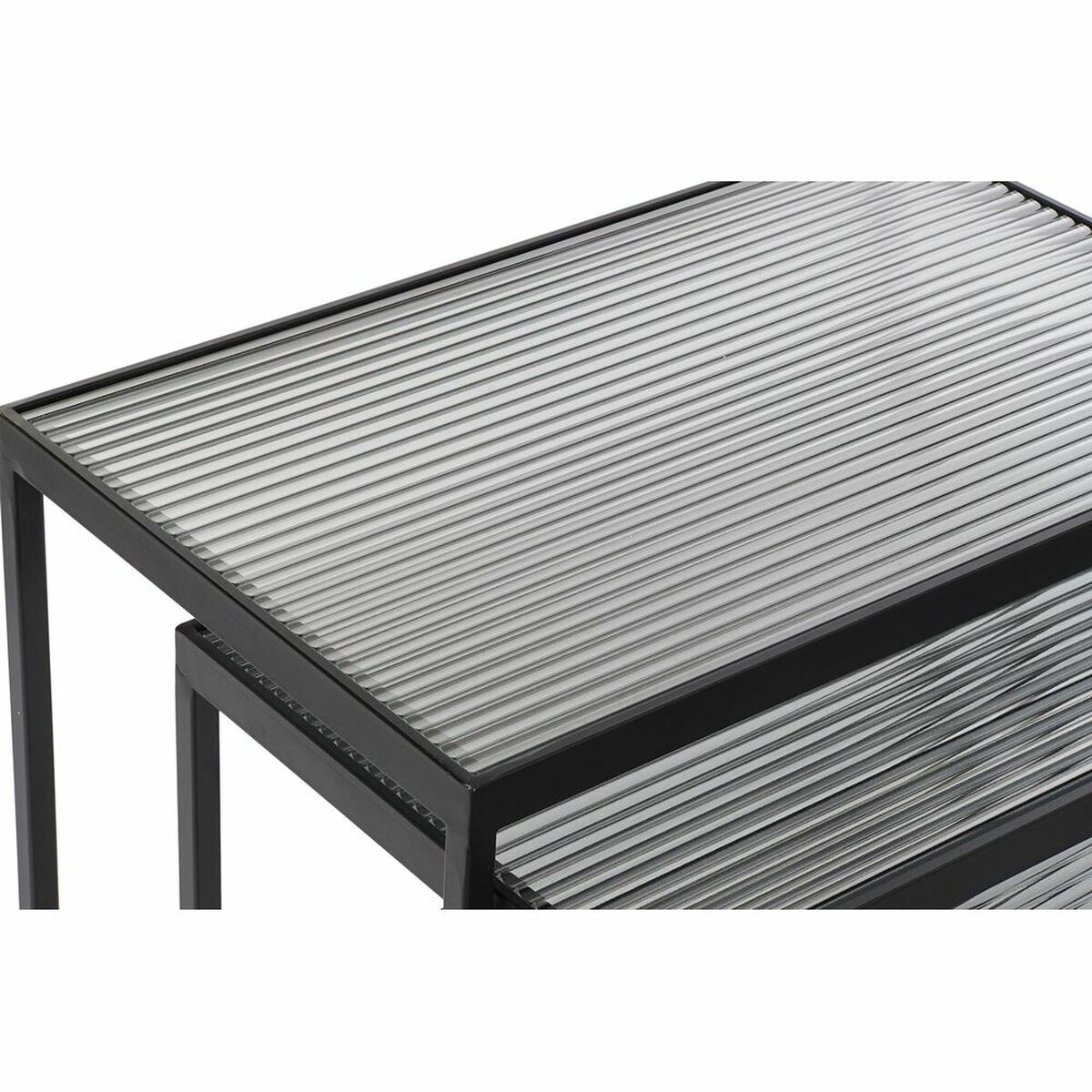 Juego de 3 Mesitas DKD Home Decor Negro 58 x 36,5 x 53,5 cm 4 S3034136_3