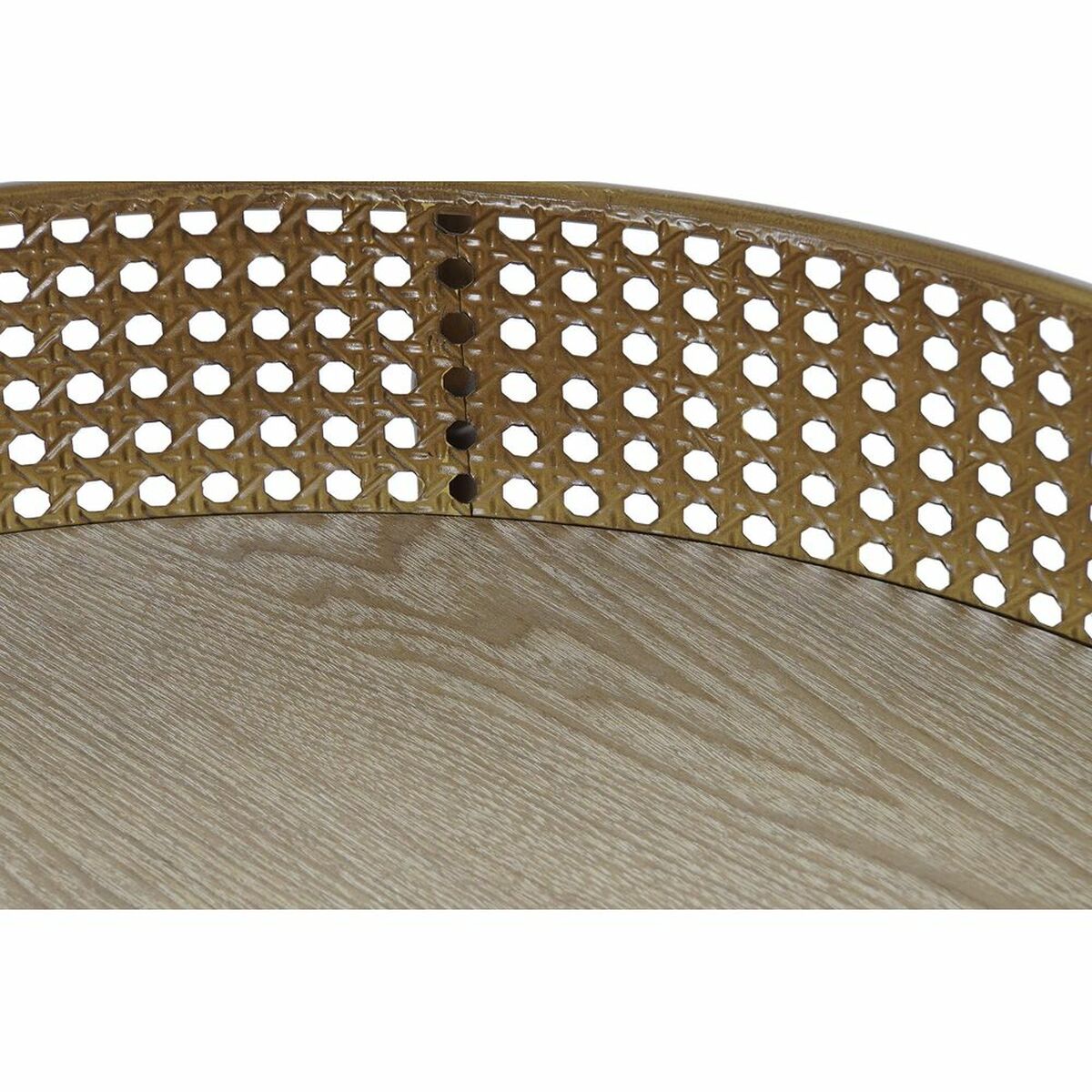 Mesa auxiliar DKD Home Decor 59 x 59 x 50 cm Natural Metal 2 S3034139_1