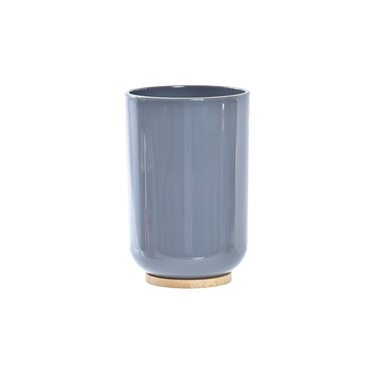 Set de Baño DKD Home Decor Natural Gris Naranja Coral Aluminio Bambú PS Moderno (9 x 7 x 16 cm) (2 Unidades) (7 x 7 x 16 cm) 4 S3036680_3