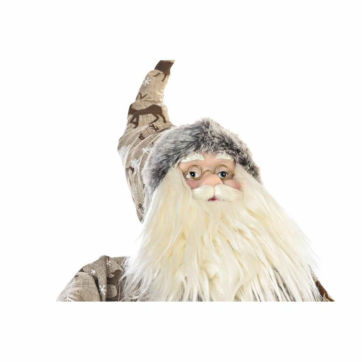 Adorno Navideño DKD Home Decor Rojo Gris Madera Papá Noel 42 x 22 x 48 cm 2 S3035324_1