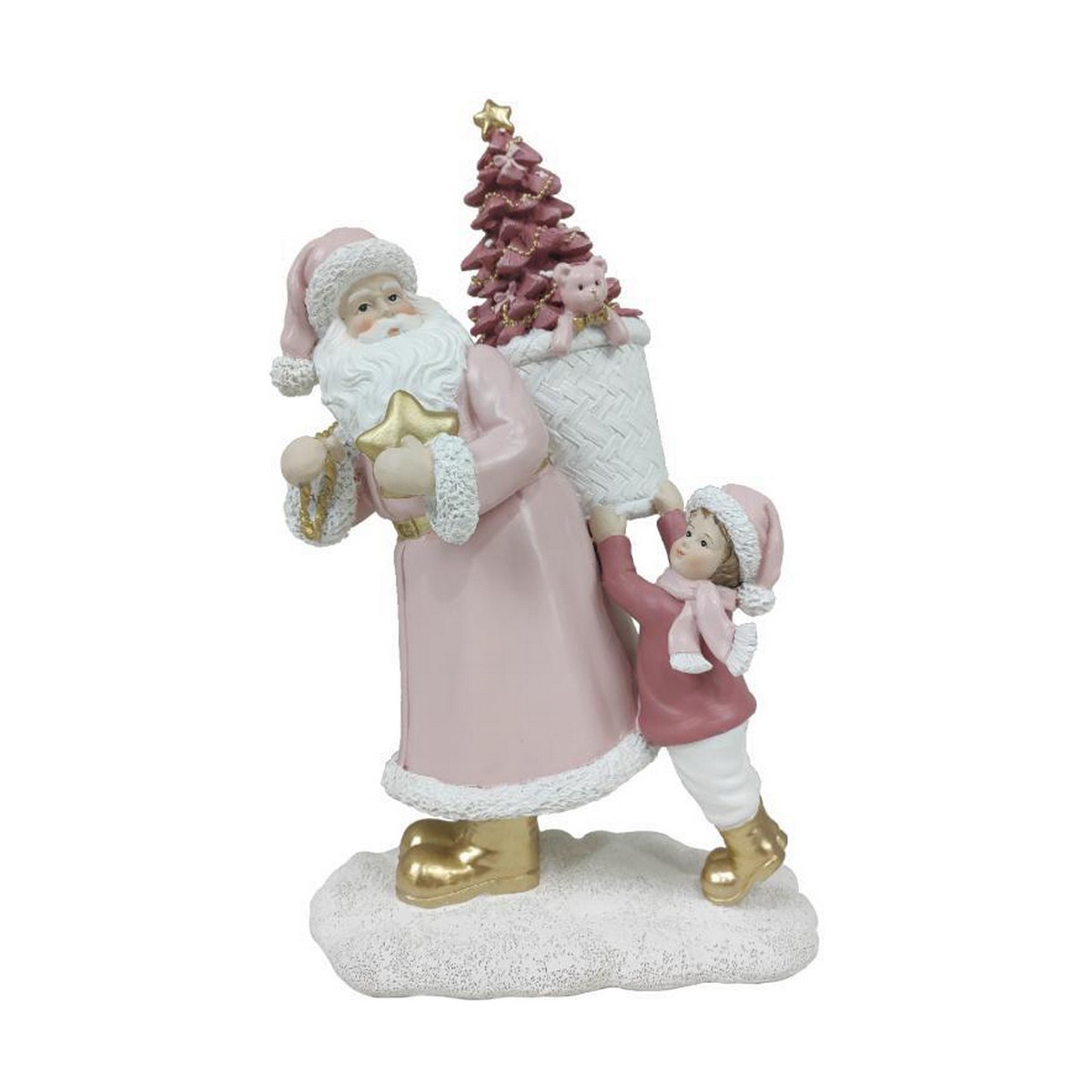Adorno Navideño DKD Home Decor Resina Papá Noel (2 Unidades) (12 x 9 x 19 cm) 2 S3035481_1
