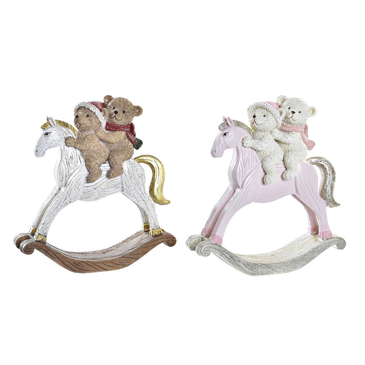 Adorno Navideño DKD Home Decor Resina (14 x 4,5 x 15 cm) (2 Unidades) 1 S3035886_0