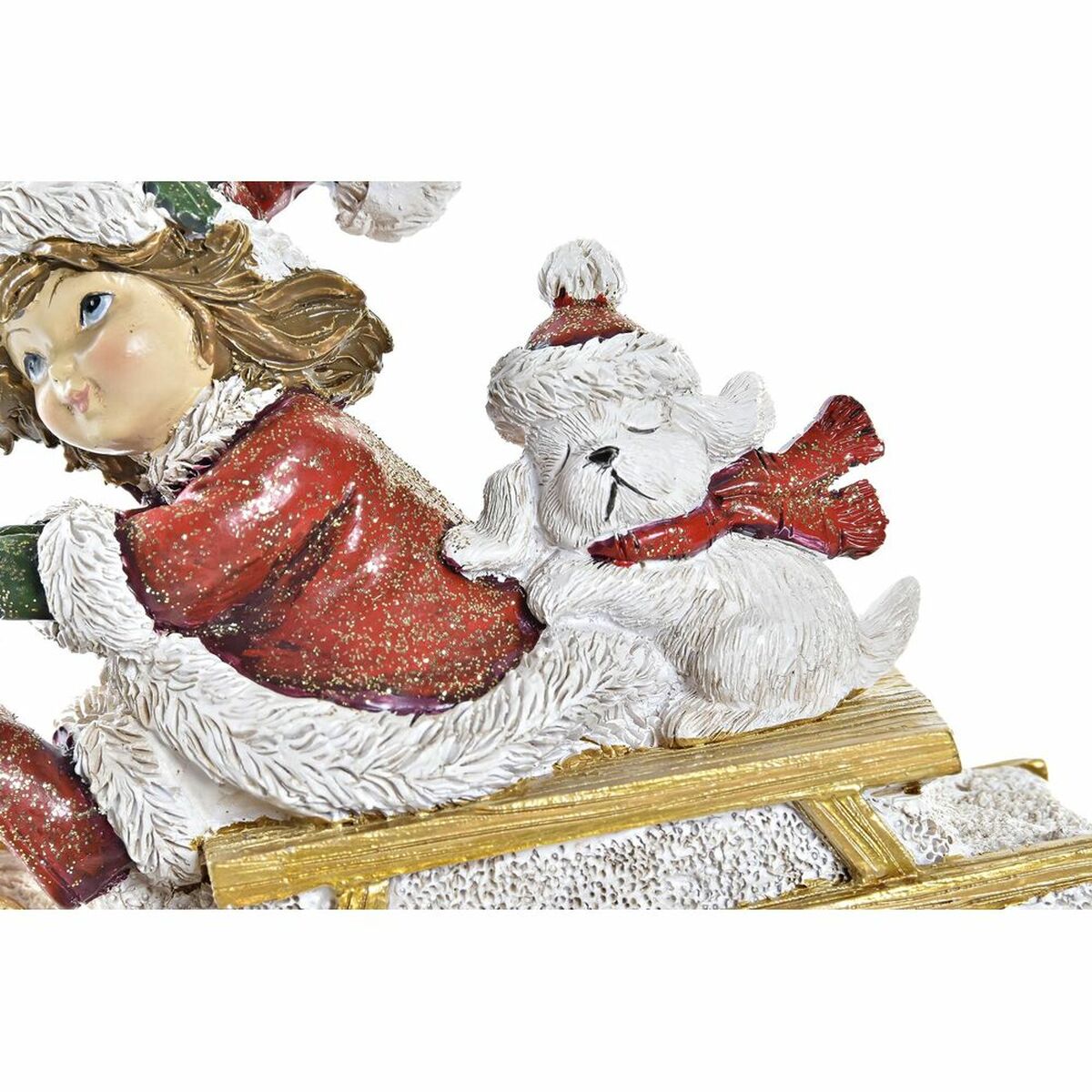 Adorno Navideño DKD Home Decor Resina (13 x 6 x 10,5 cm) (2 Unidades) 3 S3035909_2