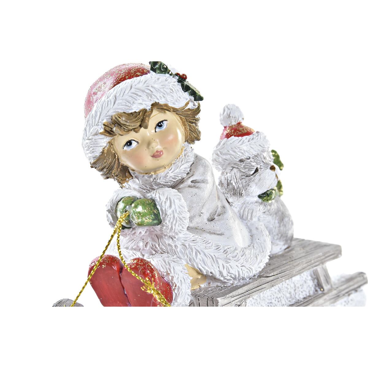 Adorno Navideño DKD Home Decor Resina (13 x 6 x 10,5 cm) (2 Unidades) 2 S3035909_1