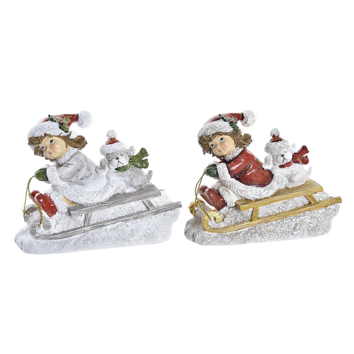 Adorno Navideño DKD Home Decor Resina (13 x 6 x 10,5 cm) (2 Unidades) 1 S3035909_0